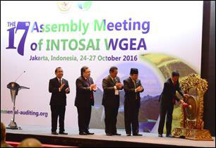 The President of the Republic of Indonesia, Mr. Joko Widodo, at the opening ceremony.